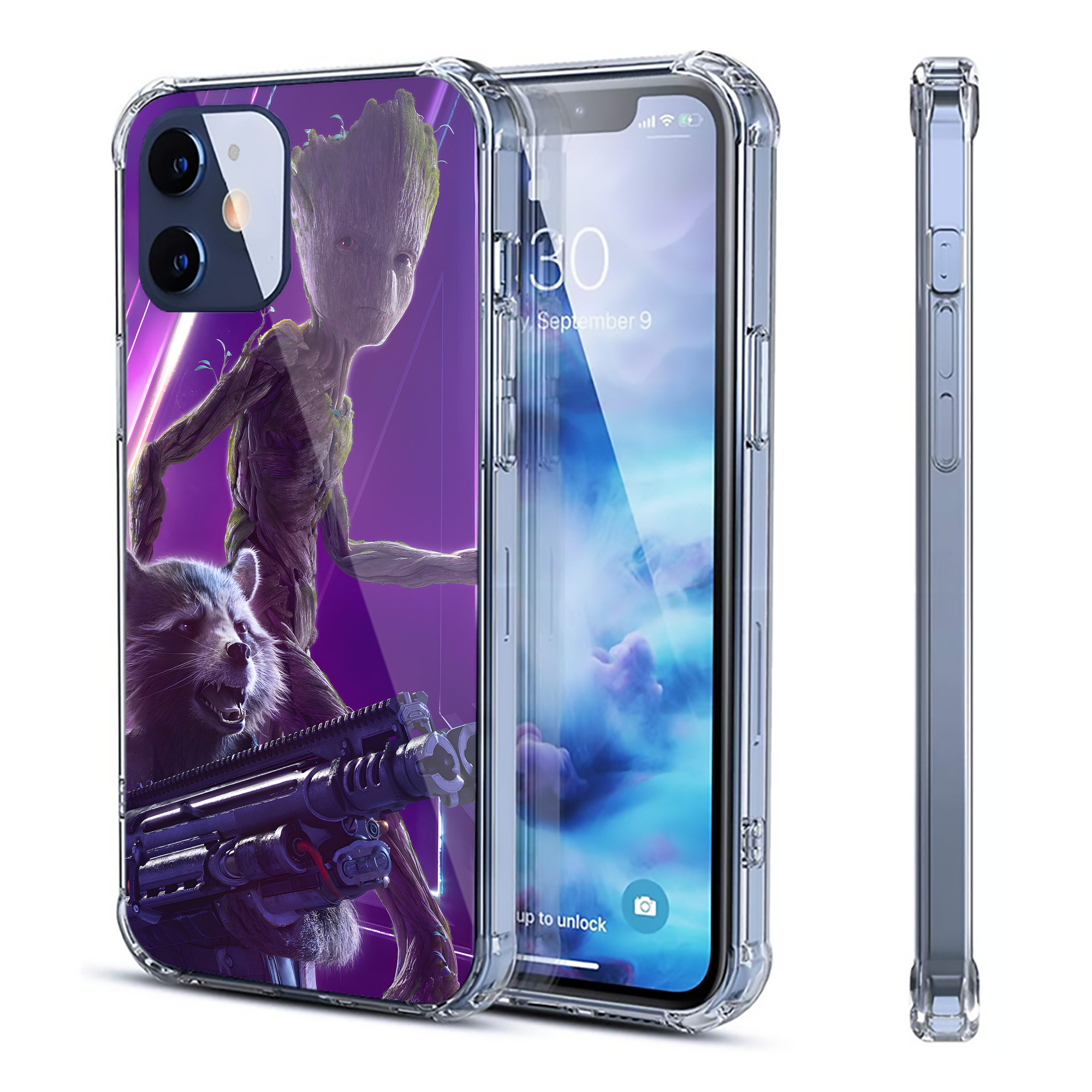 （画像用） アベンジャーズ The Avengers 【iPhone 12シリーズ対応】透明スマホケース（クリアソフトケース）
